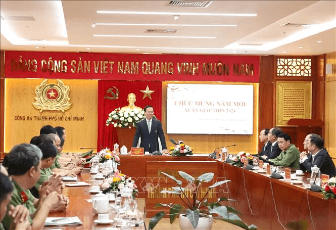 Chủ tịch nước Võ Văn Thưởng thăm, chúc Tết tại Thành phố Hồ Chí Minh