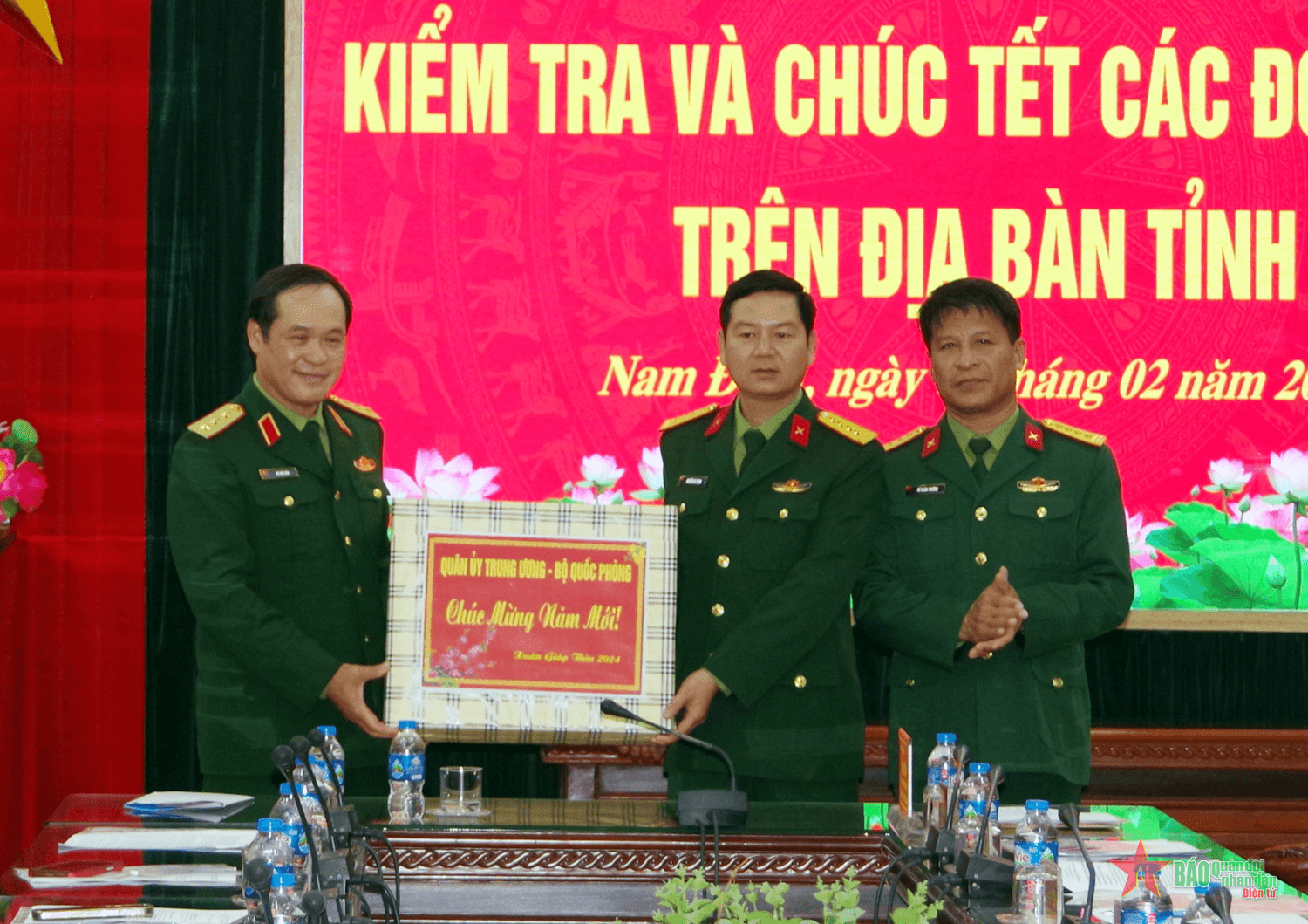 Thượng tướng Vũ Hải Sản thăm, kiểm tra các đơn vị trên địa bàn tỉnh Nam Định