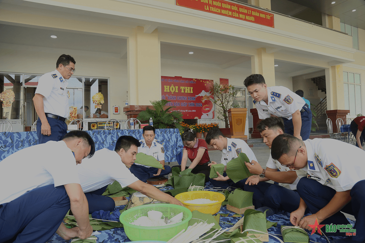 Bộ tư lệnh Vùng Cảnh sát biển 4: Sôi nổi Hội thi “Bánh chưng xanh”
