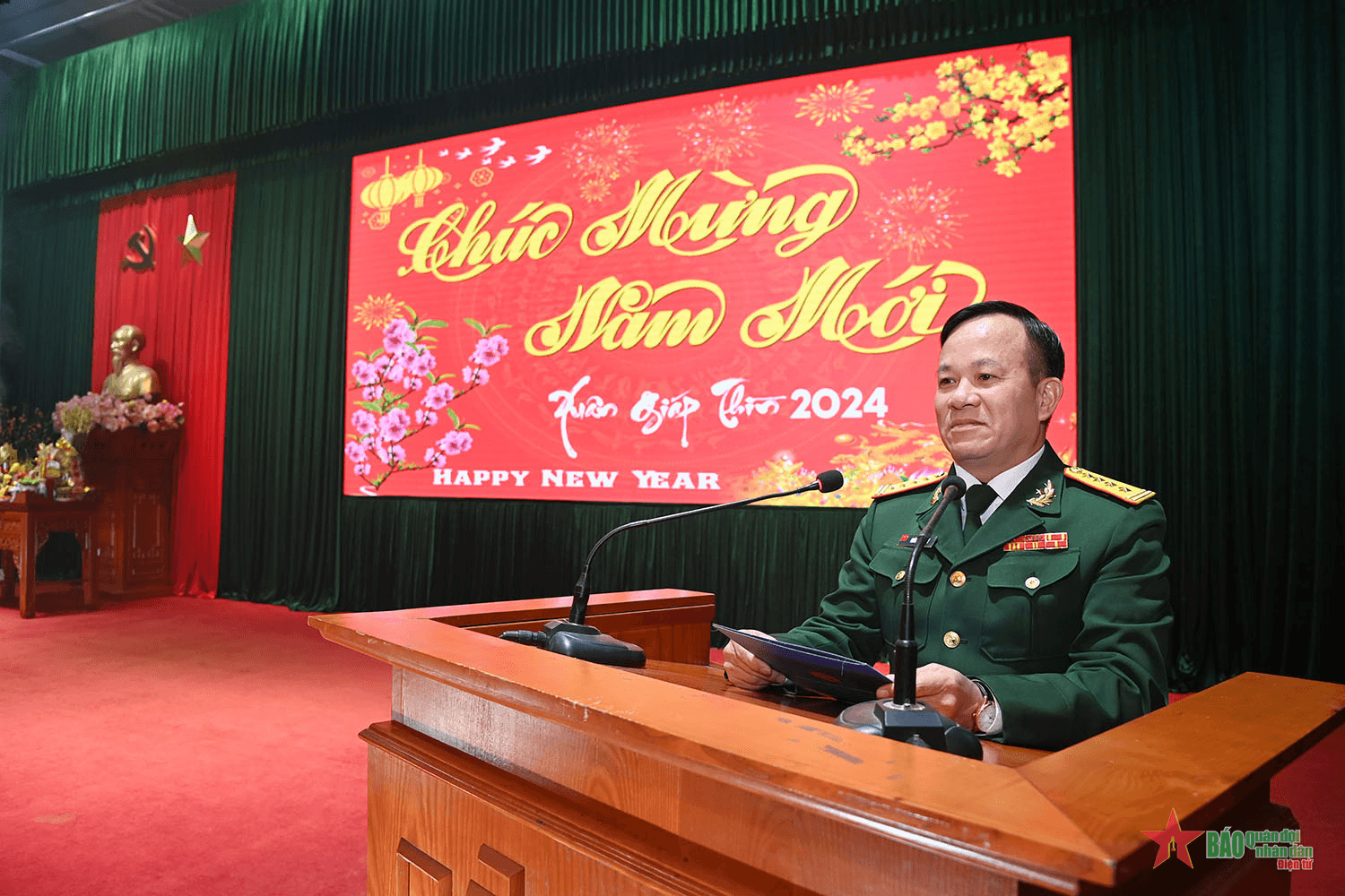 Bộ CHQS tỉnh Quảng Ninh: Tổ chức chương trình đón Giao thừa cho bộ đội Xuân Giáp Thìn 2024