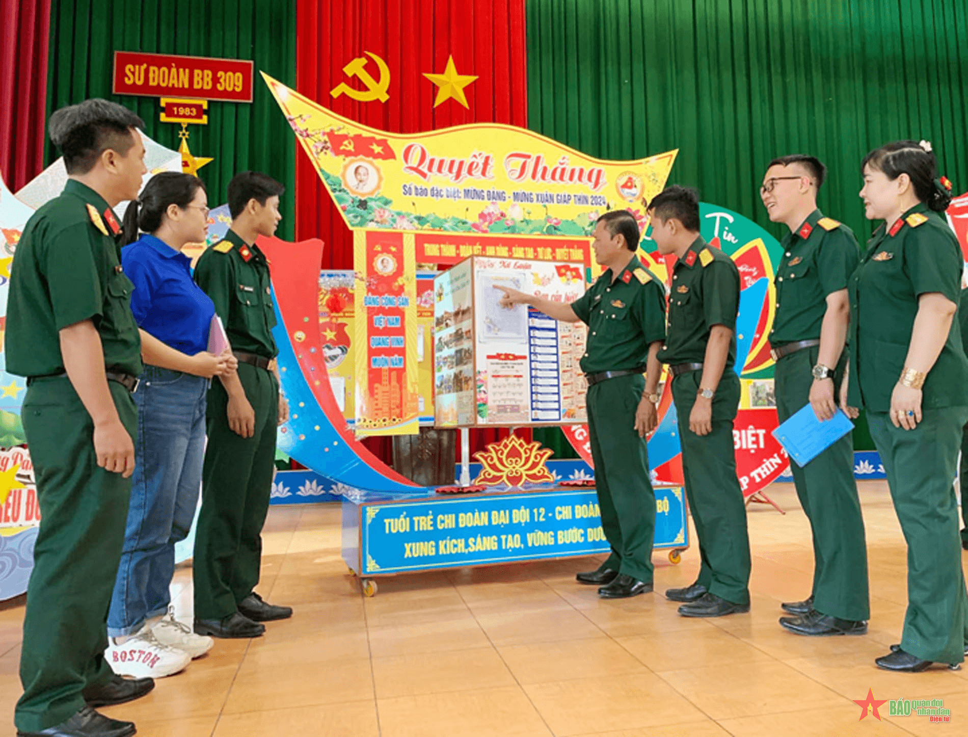 Ấn tượng hội thi bình báo tường ở Sư đoàn 309 (Quân đoàn 4)