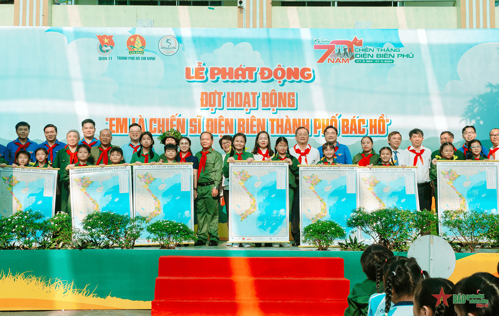 Thiếu nhi TP Hồ Chí Minh thi đua chào mừng kỷ niệm 70 năm Chiến thắng Điện Biên Phủ