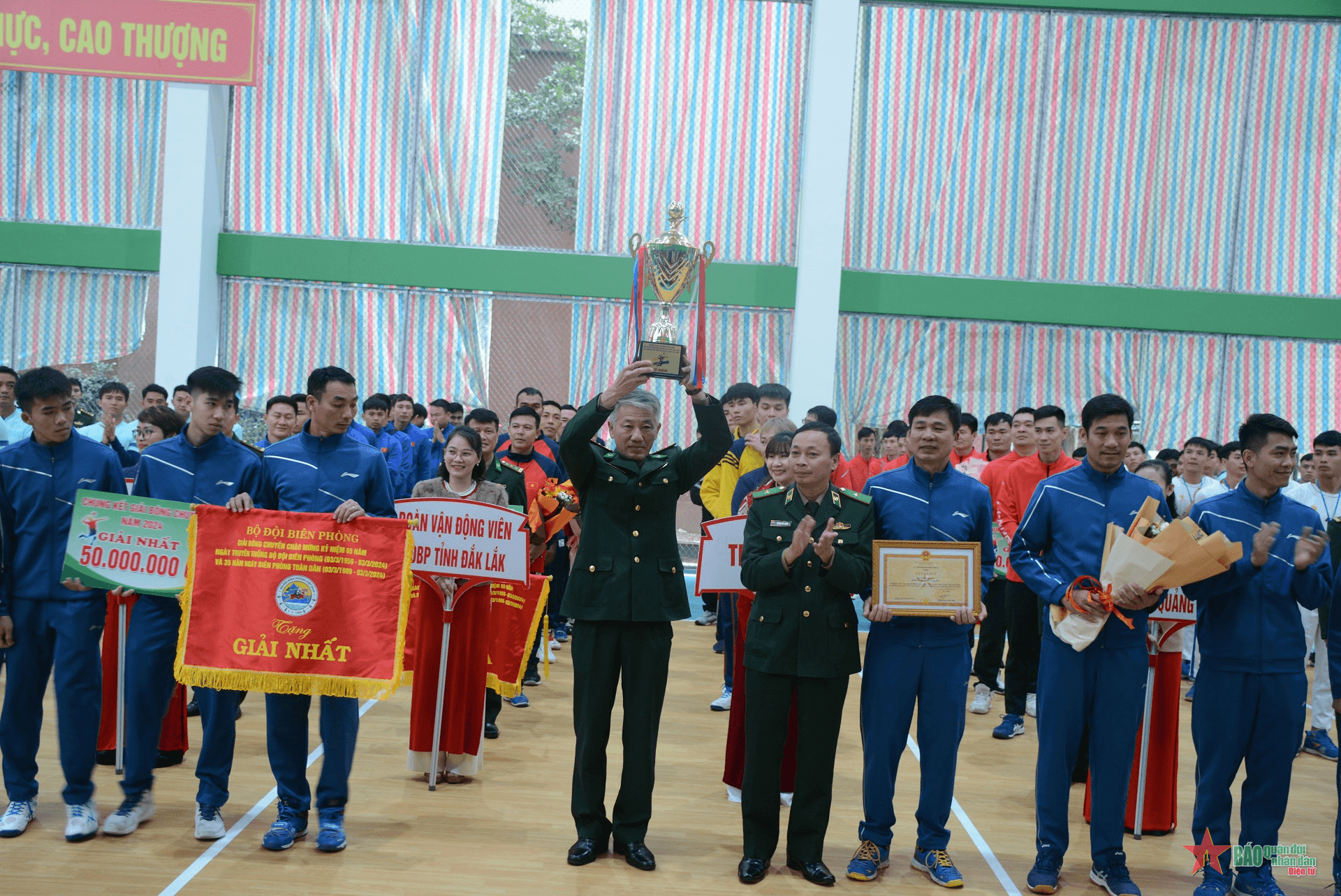 Bộ đội Biên phòng Quảng Bình vô địch giải bóng chuyền kỷ niệm 65 năm truyền thống Bộ đội Biên phòng