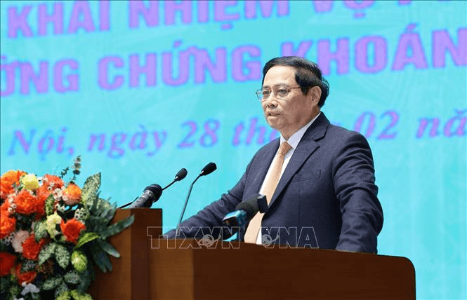 Thủ tướng Phạm Minh Chính: Sớm nâng hạng thị trường chứng khoán Việt Nam lên thị trường mới nổi