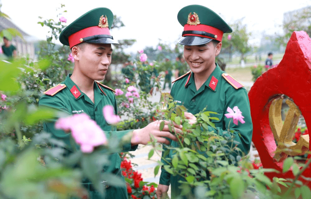 Mái trường thắm sắc hoa
