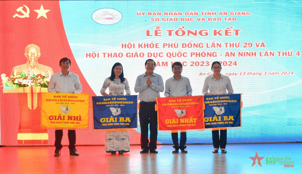 An Giang: Tổng kết Hội khỏe Phù Đổng và Hội thao Giáo dục Quốc phòng và An ninh