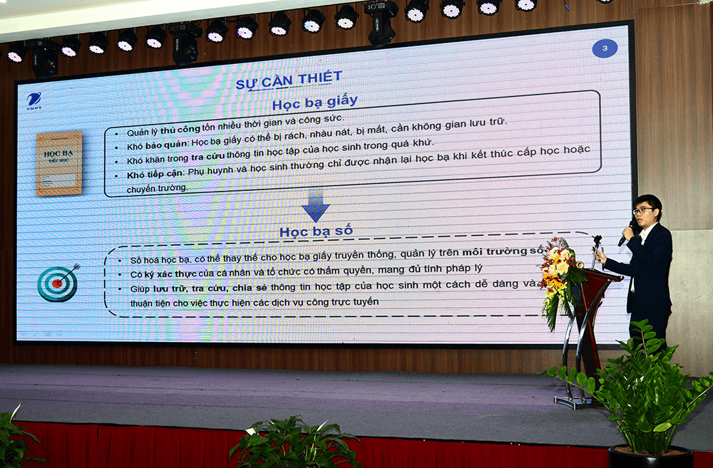 VNPT giới thiệu giải pháp Học bạ số tại Hội nghị triển khai thí điểm Học bạ số cấp Tiểu học của Bộ Giáo dục và Đào tạo