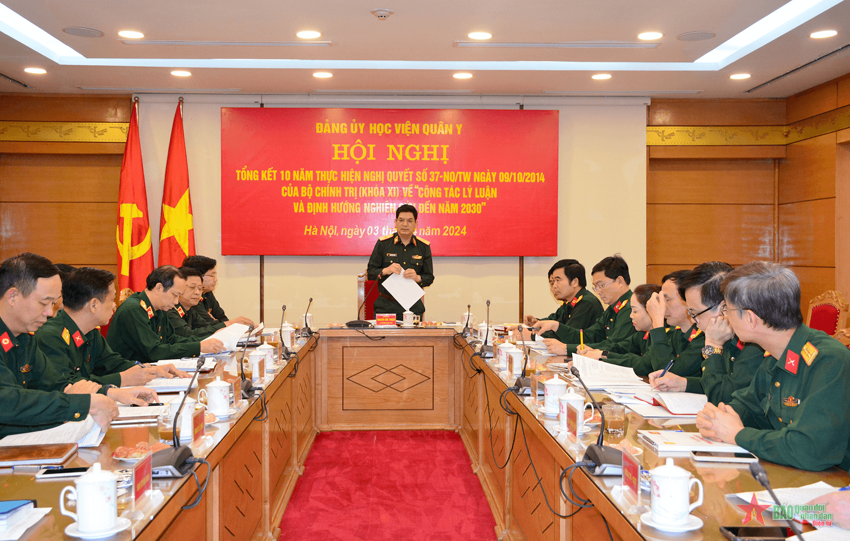 Đảng ủy Học viện Quân y tổng kết 10 năm thực hiện Nghị quyết số 37-NQ/TW