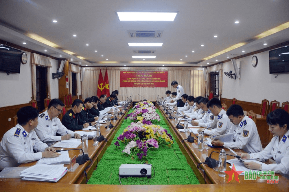 Học viện Chính trị tọa đàm về công tác xây dựng Đảng tại Bộ tư lệnh Vùng Cảnh sát biển 1