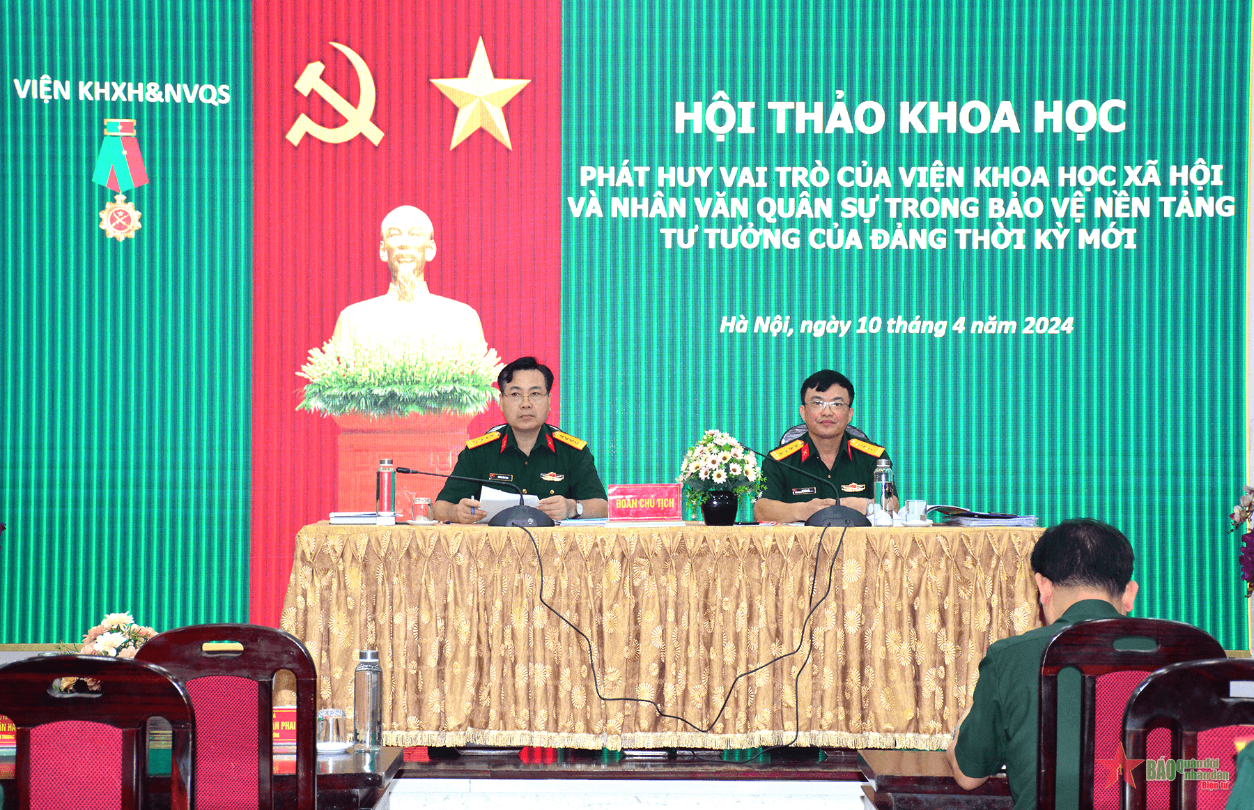 Viện Khoa học xã hội và nhân văn quân sự (Học viện Chính trị) phát huy vai trò trong bảo vệ nền tảng tư tưởng của Đảng