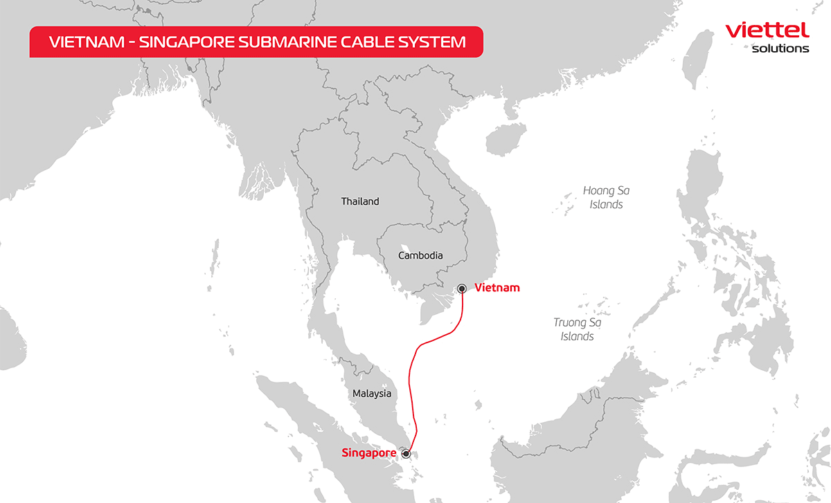 Hợp tác triển khai tuyến cáp biển kết nối trực tiếp Việt Nam và Singapore
