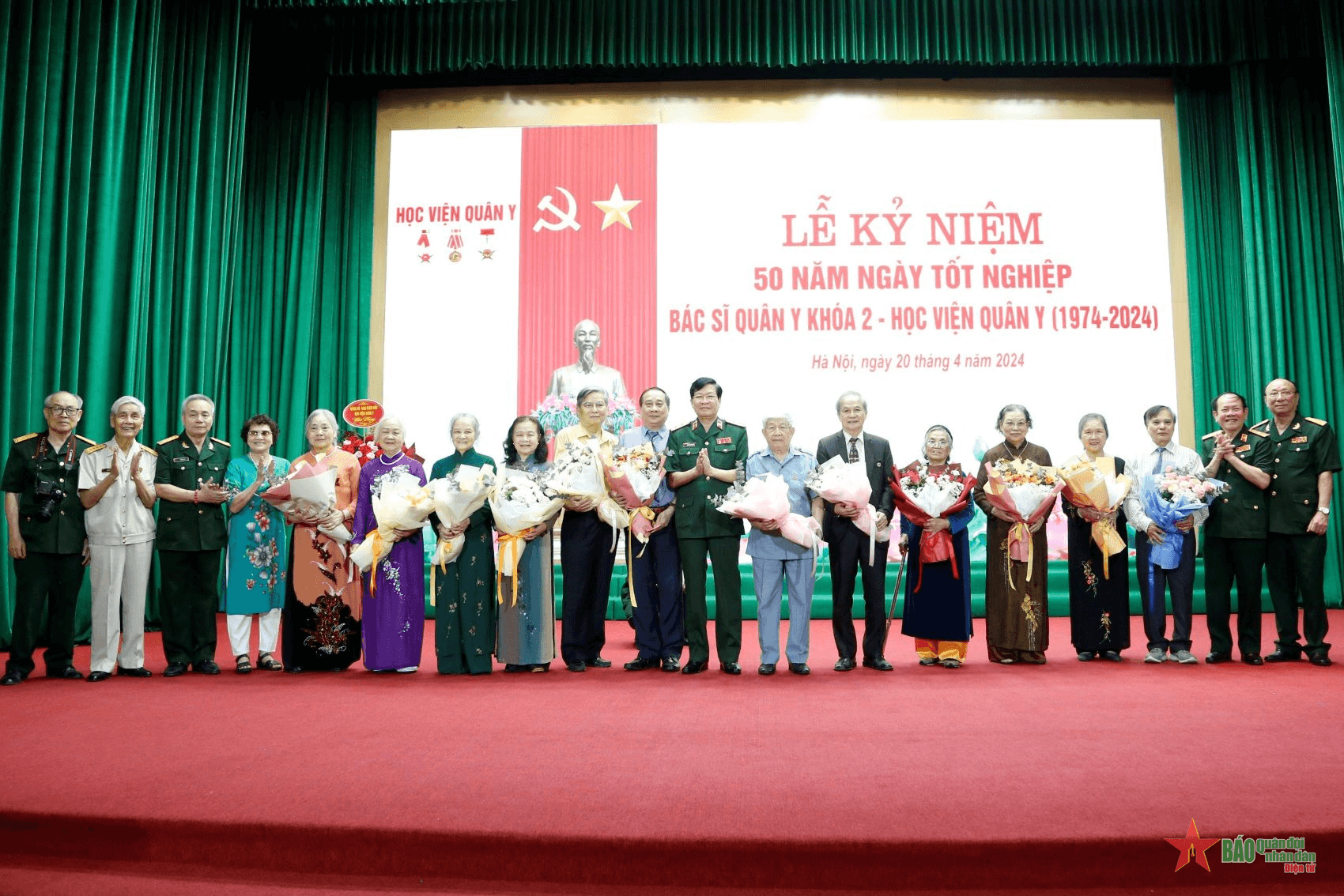Học viện Quân y tổ chức Lễ kỷ niệm 50 năm ngày tốt nghiệp bác sĩ quân y khóa 2