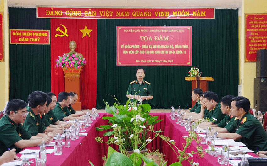 Học viện Quốc phòng nghiên cứu thực tế tại các tỉnh biên giới phía Bắc