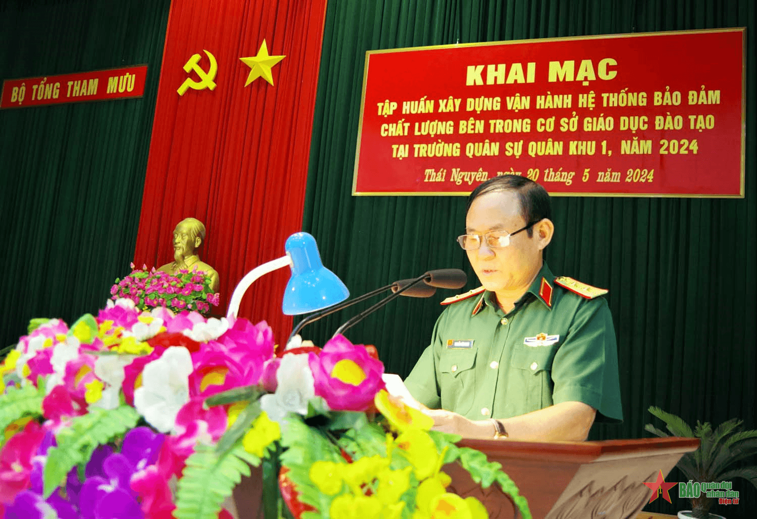 Tập huấn về bảo đảm chất lượng bên trong cơ sở giáo dục tại Trường Quân sự Quân khu 1