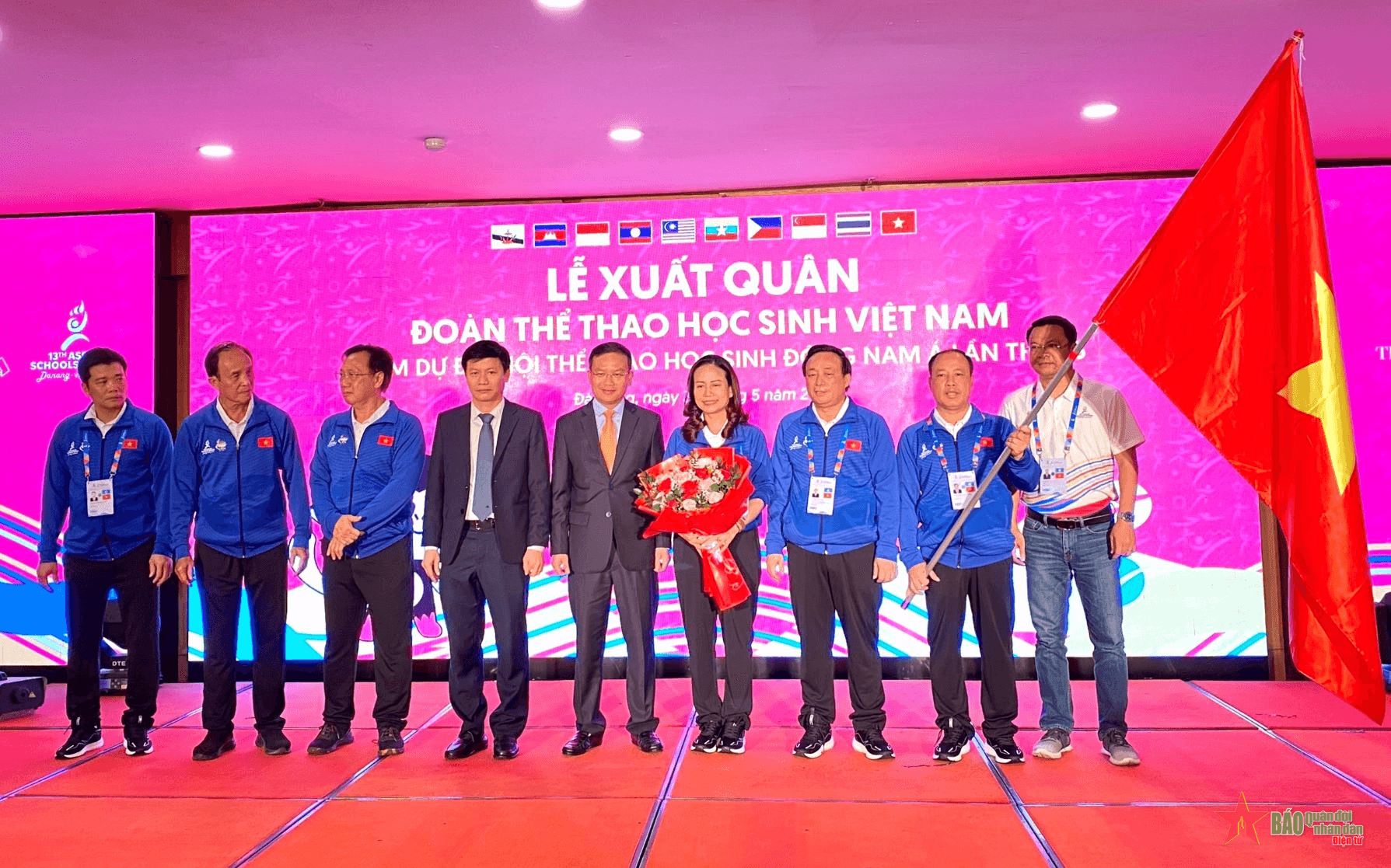 Đoàn thể thao học sinh Việt Nam xuất quân tham dự Đại hội Thể thao học sinh Đông Nam Á lần thứ 13