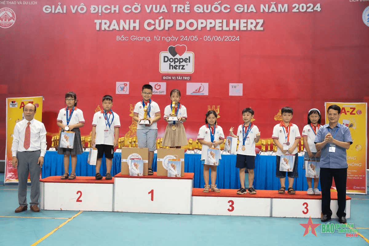 Đoàn Hà Nội xếp Nhất ở Giải vô địch cờ vua trẻ quốc gia năm 2024 tranh cúp Doppelherz