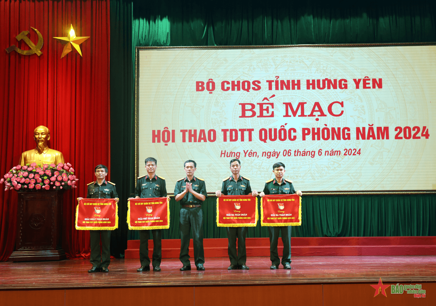 Bộ CHQS tỉnh Hưng Yên tổ chức thành công Hội thao thể dục thể thao quốc phòng năm 2024