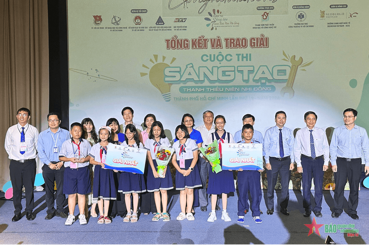 Trao 42 giải thưởng cuộc thi Sáng tạo thanh thiếu niên, nhi đồng TP Hồ Chí Minh