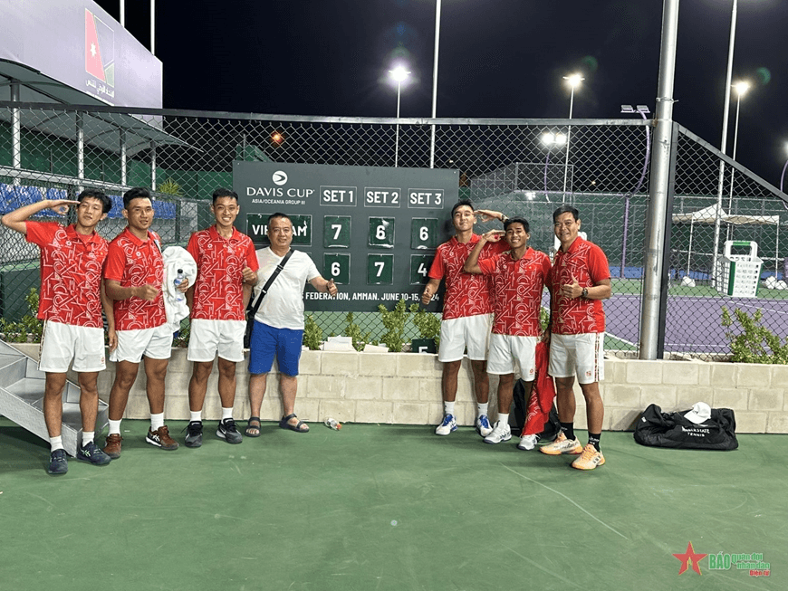 Đội tuyển Davis Cup Việt Nam trụ hạng thành công