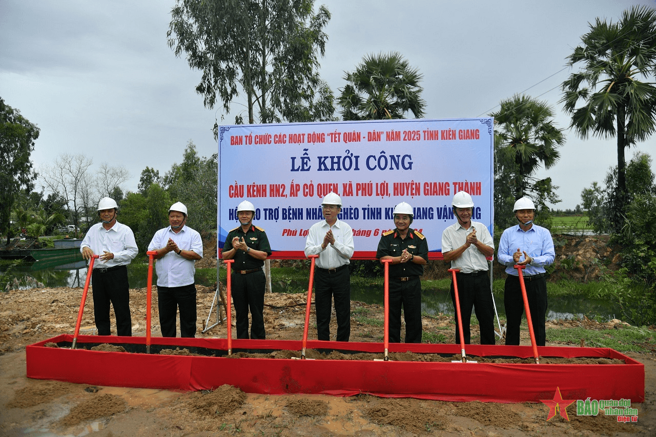 Kiên Giang: Xuất quân thực hiện các hoạt động Tết quân dân năm 2025