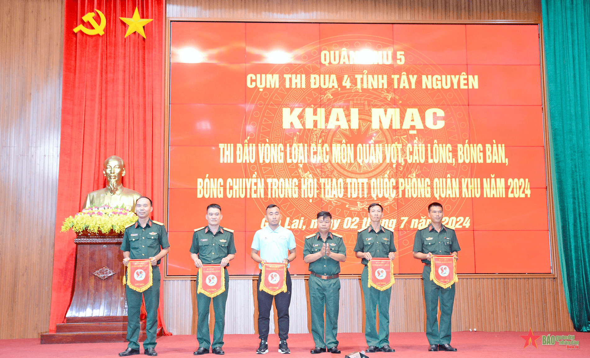 Quân khu 5: Khai mạc Hội thao thể thao quốc phòng cụm thi đua 4 tỉnh Tây Nguyên