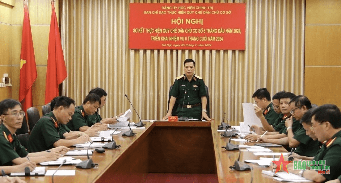 Đảng ủy Học viện Chính trị tổ chức hội nghị sơ kết 6 tháng đầu năm 2024