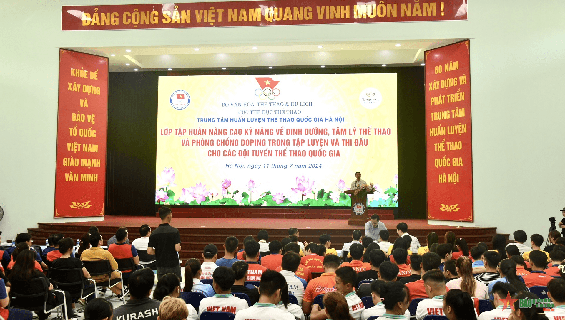 Tập huấn dinh dưỡng, phòng chống doping tới 1.000 vận động viên, huấn luyện viên