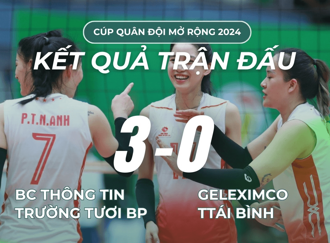 Lịch thi đấu chung kết Giải bóng chuyền Cúp Quân đội mở rộng 2024