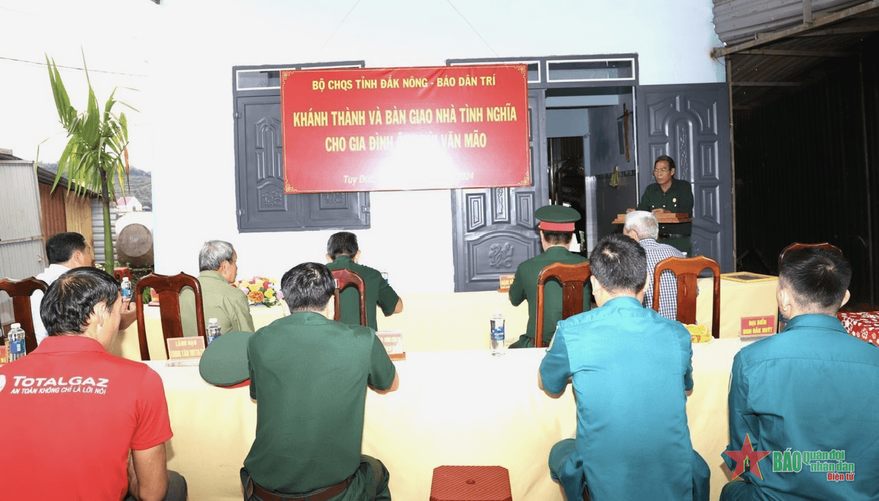 Đắk Nông bàn giao Nhà tình nghĩa cho bệnh binh Bùi Văn Mão