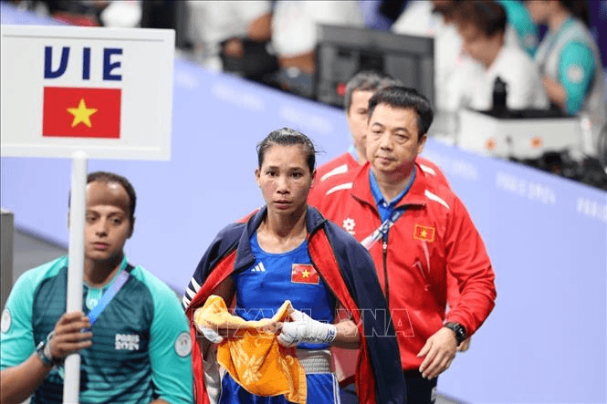 Olympic 2024: Võ sĩ Hà Thị Linh thua đối thủ Trung Quốc