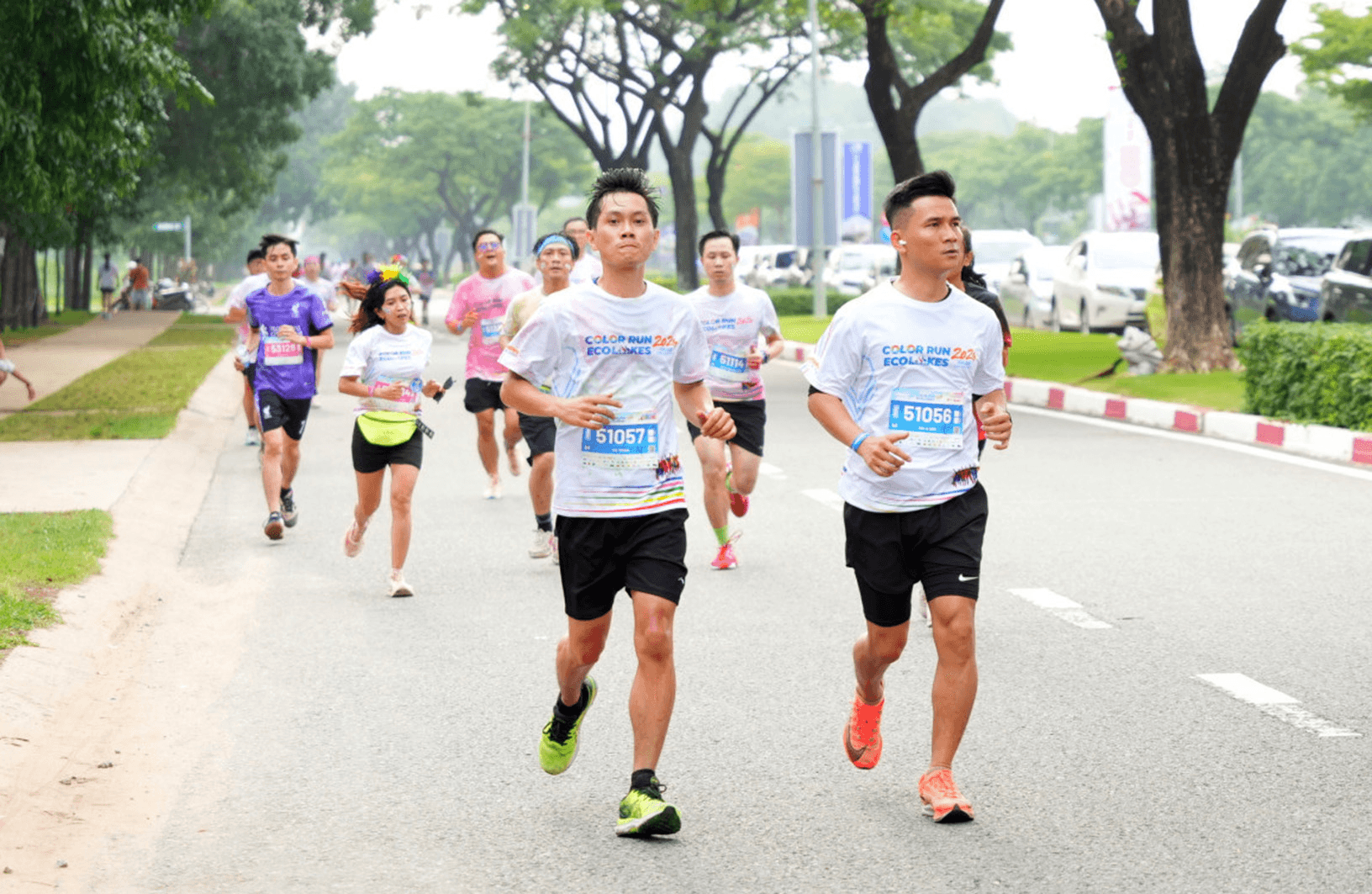 Đặc sắc đường chạy Color Run EcoLakes 2024 tại Bình Dương