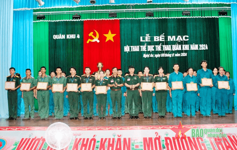 Quân khu 4: Hội thao thể dục thể thao năm 2024, nhiều kỷ lục mới được xác lập