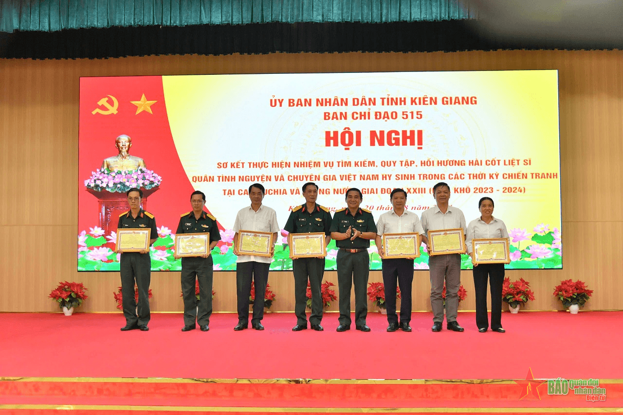 Kiên Giang: Sơ kết công tác tìm kiếm, quy tập hài cốt liệt sĩ