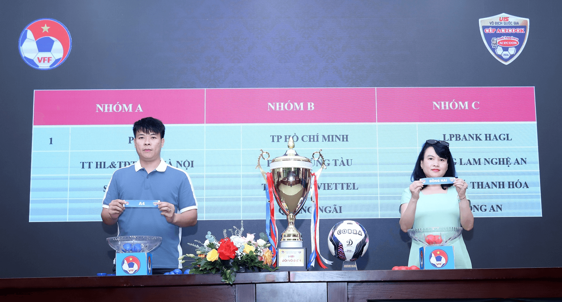 Bốc thăm xếp lịch thi đấu vòng chung kết giải bóng đá U15 quốc gia 2024