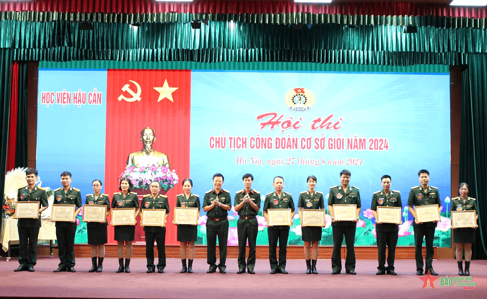 Học viện Hậu cần tổ chức Hội thi chủ tịch công đoàn cơ sở giỏi năm 2024