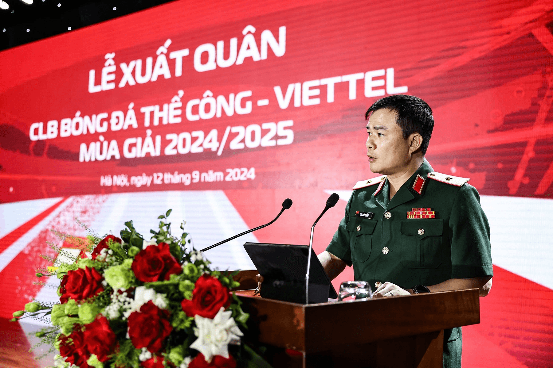 CLB Thể Công - Viettel kỷ niệm 70 năm Ngày truyền thống và đón nhận bằng khen của Bộ trưởng Bộ Quốc phòng