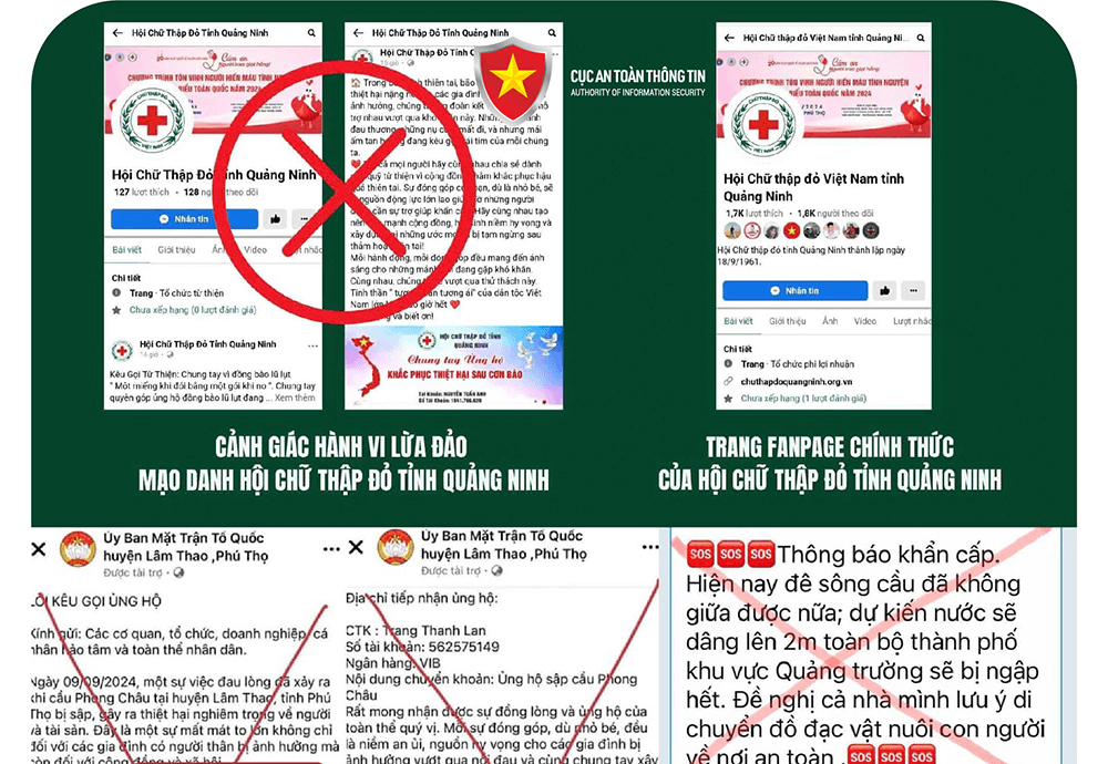 Cảnh báo chiêu trò lừa đảo từ thiện, quyên góp ủng hộ đồng bào vùng lũ lụt
