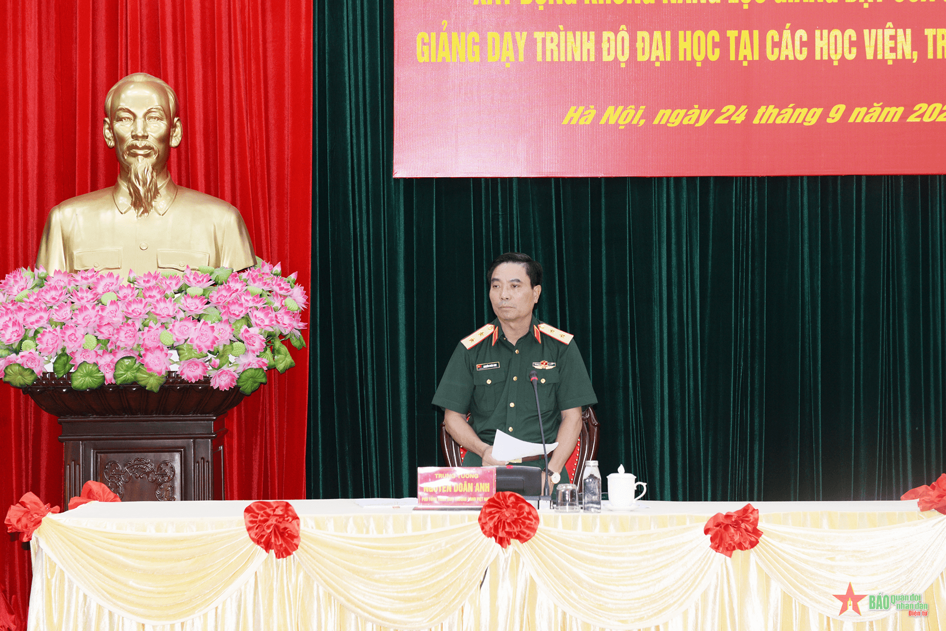 Bộ Tổng Tham mưu: Hội thảo xây dựng Khung năng lực giảng dạy của giảng viên giảng dạy trình độ đại học trong Quân đội