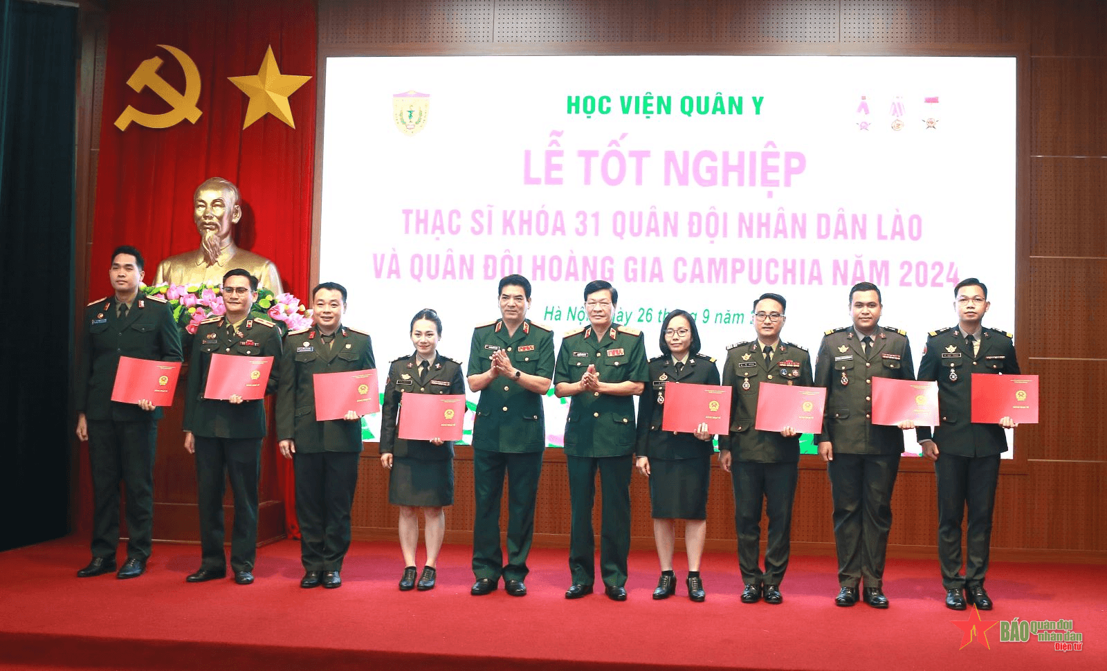 Ở bất kỳ vị trí công tác nào, chúng tôi đều tự hào là học viên Học viện Quân y