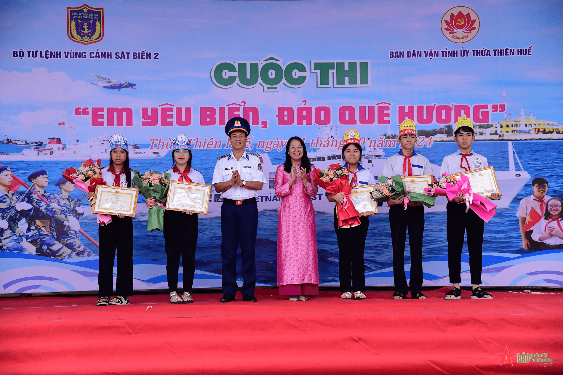 Vùng Cảnh sát biển 2 tổ chức Cuộc thi tìm hiểu “Em yêu biển, đảo quê hương” tại tỉnh Thừa Thiên Huế