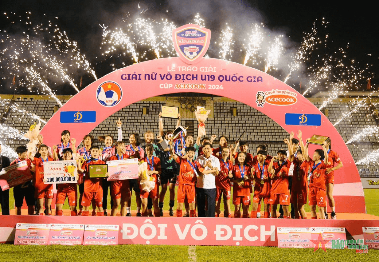 Phong Phú Hà Nam vô địch giải U19 nữ quốc gia 2024