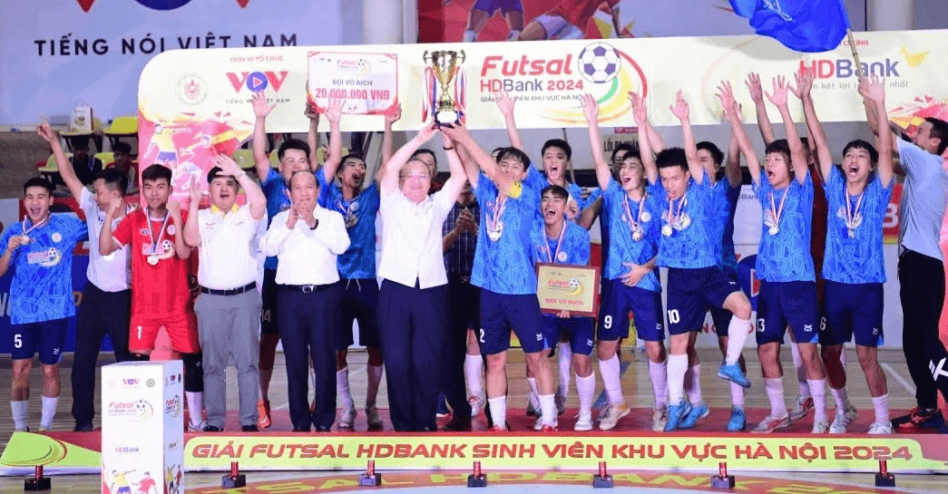 Giải futsal sinh viên khu vực Hà Nội 2024 xác định nhà vô địch