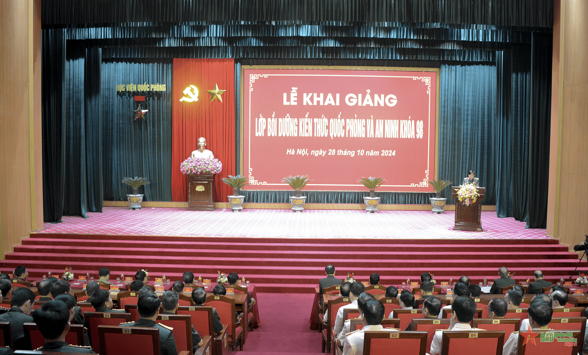 Học viện Quốc phòng tổ chức lớp bồi dưỡng kiến thức quốc phòng, an ninh khóa 98