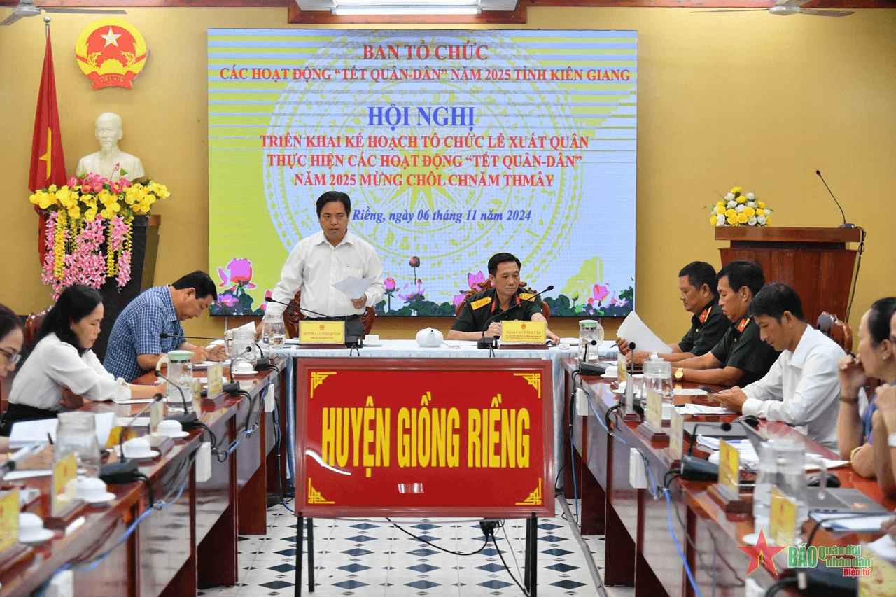 Kiên Giang: Triển khai kế hoạch xuất quân các hoạt động Tết quân dân mừng Chol Chnam Thmay​