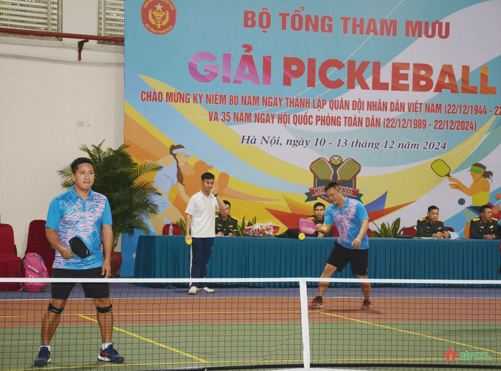 Khai mạc Giải pickleball của Bộ Tổng Tham mưu năm 2024