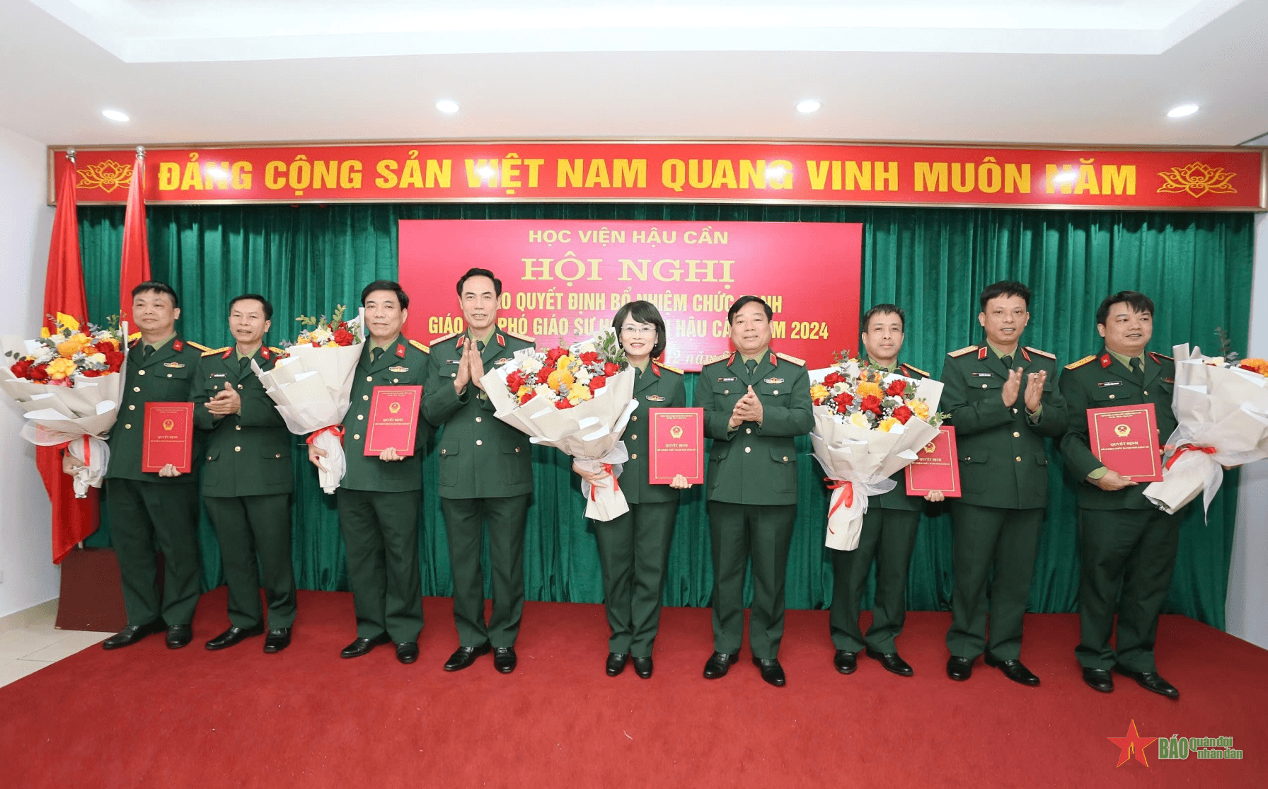 Học viện Hậu cần có 6 cán bộ, nhà giáo được bổ nhiệm chức danh Giáo sư, Phó giáo sư năm 2024