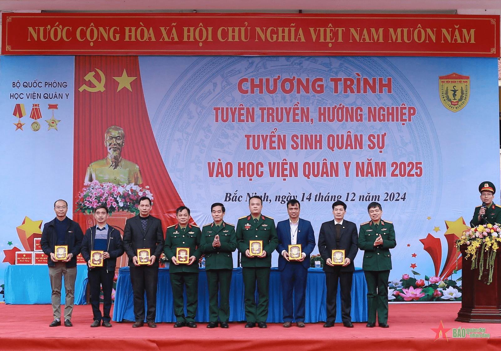 Học viện Quân y tổ chức hướng nghiệp tuyển sinh quân sự tại tỉnh Bắc Ninh