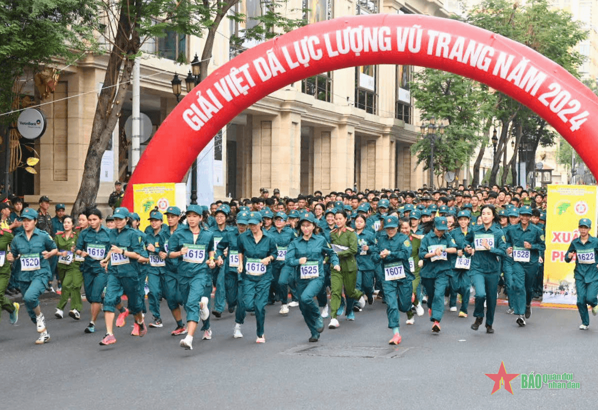 TP Hồ Chí Minh: Hơn 1.300 vận động viên tham gia Giải việt dã lực lượng vũ trang