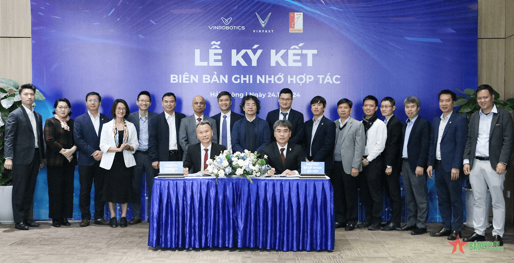 Đại học Bách khoa Hà Nội và VinFast, VinRobotics hợp tác đào tạo, nghiên cứu khoa học