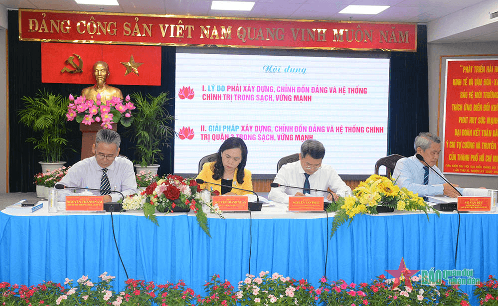 Hội thảo khoa học về xây dựng Đảng và hệ thống chính trị quận 3 (TP Hồ Chí Minh) trong sạch, vững mạnh